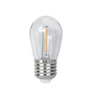 Лампа светодиодная филаментная JazzWay, E27, 1 Вт, 80 лм, 2700 К, свечение тёплое белое - фото 300909435