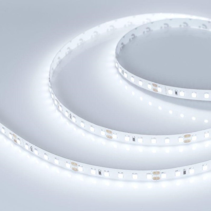 Светодиодная лента Arlight 8х1 мм, 5 м, IP20, 2835, 120 LED/м, 9 Вт/м, 24 В, 6000К, свечение холодное белое - Фото 1