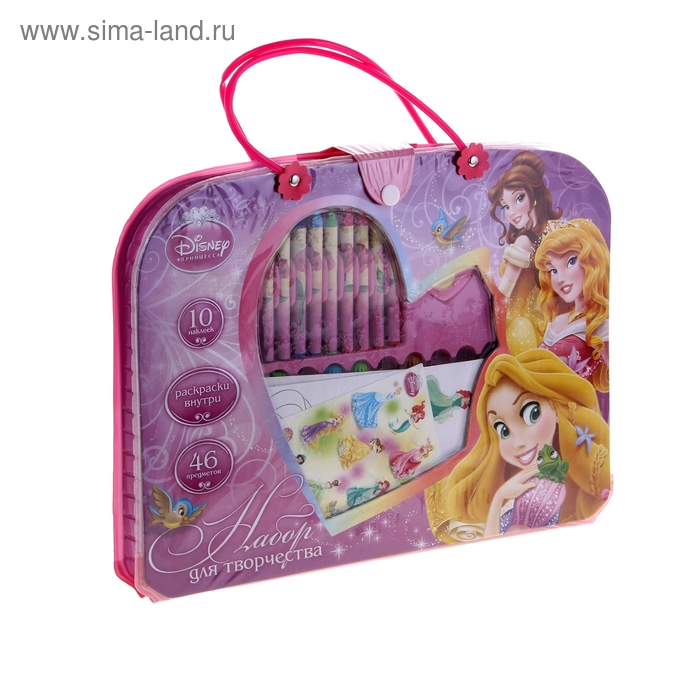 Подарочный набор-сумочка 46 предметов Disney "Принцессы" - Фото 1