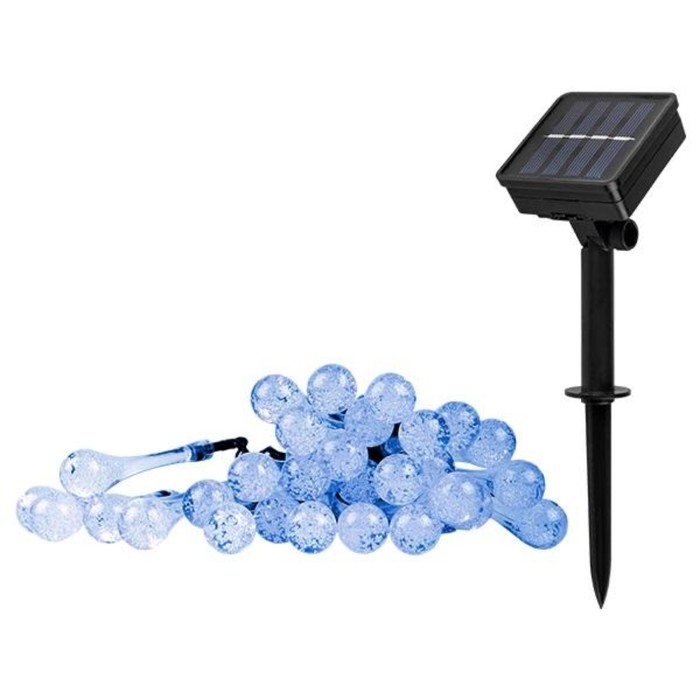 Садовый светодиодный светильник ФАZА, SLR-G08-30B, капли, солнечная батарея
