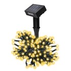Садовый светодиодный светильник ФАZА, SLR-G01-100Y, гирлянда 100LED, солнечная батарея - фото 4326747