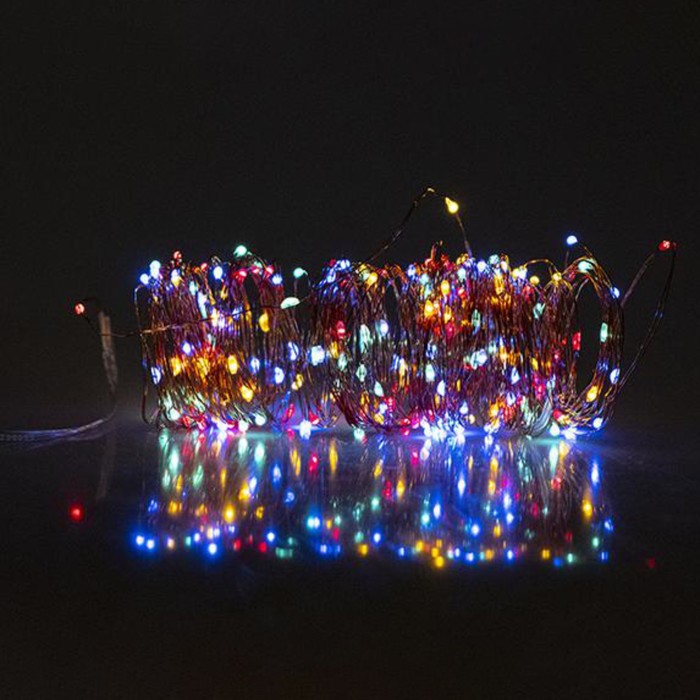 Садовый светодиодный светильник ФАZА, SLR-G03-100M, нить, 100LED, солнечная батарея - Фото 1