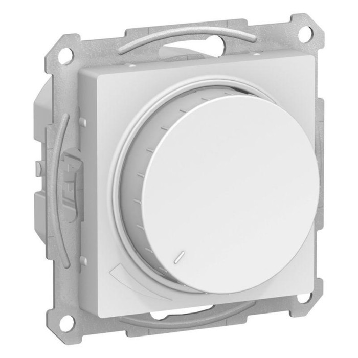 Светорегулятор поворотно-нажимной AtlasDesign 400Вт механизм бел. SE ATN000123 - Фото 1