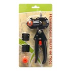 Секатор прививочный, 12" (30.5 см), 2 насадки, с пластиковыми ручками, Greengo - Фото 4