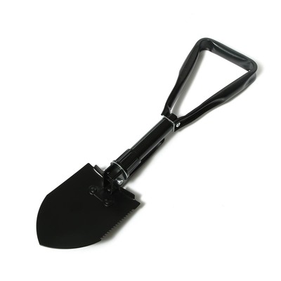 Лопата туристическая, L=47 см, складная, пилка, металлический черенок, с ручкой, в чехле, Greengo