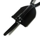 Лопата туристическая, L=47 см, складная, пилка, металлический черенок, с ручкой, в чехле, Greengo - Фото 3