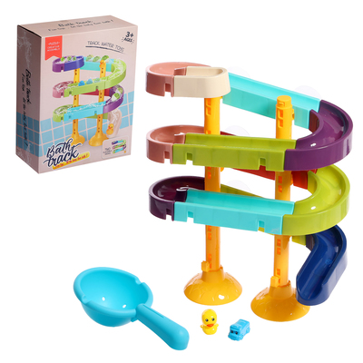 УЦЕНКА (нет лопатки) Трек для игры в ванной «Утиный аквапарк», на присосках