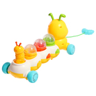 УЦЕНКА Музыкальная каталка на веревке «Гусеница», световые и звуковые эффекты 10505474