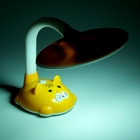 Лампа настольная 9 W (60 Вт) "Сытый кот" (220В) желтая, h=39 см - Фото 2