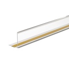 Ценникодержатель полочный самоклеящийся МЕ32, 100×3.2×3.2 см, прозрачный - Фото 2