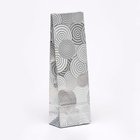 Пакет бумажный, фасовочный, четырехслойный "Круги-серебро"" 7 х 4 х 21 см - Фото 1