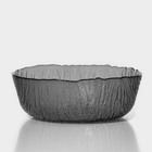 Тарелка стеклянная суповая «Вулкан», d=17,5 см, графит - фото 321560746