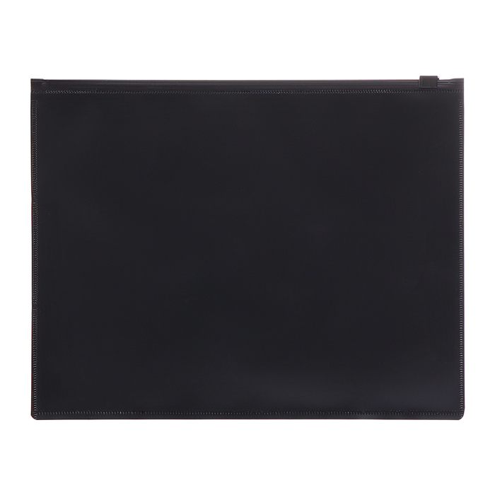 Папка-конверт на zip-молнии А4, 150мкм, Calligrata, непрозрачная, черная