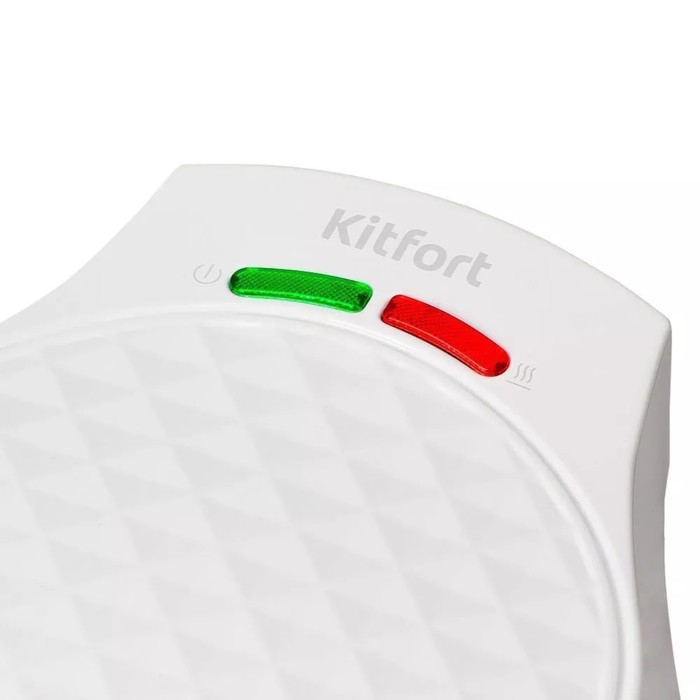 Вафельница электрическая Kitfort КТ-1666, 1000 Вт, тонкие, бело-фиолетовая