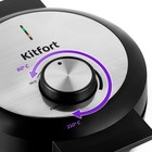 Вафельница электрическая Kitfort КТ-3616, 1000 Вт, бельгийские, чёрная - фото 9667657