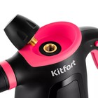 Пароочиститель Kitfort KT-9170-1, 1050 Вт, 0,38 л, 30 г/мин, нагрев 3 мин, чёрно-красный - фото 9668300