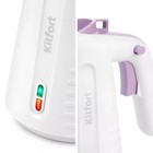 Пароочиститель Kitfort KT-9181, 1050 Вт, 0,35 л, 30 г/мин, нагрев 3 мин, бело-фиолетовый - фото 51553939