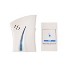 Звонок Luazon LZDV-15, беспроводной, 2хAA (не в комплекте), LR23A, бело-голубой - Фото 2