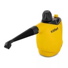 Пароочиститель Kitfort КТ-9140-1, 1050 Вт, 0.45 л, нагрев 5 мин, чёрно-желтый - фото 321518282