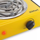 Плитка электрическая Kitfort КТ-178, 1000 Вт, 1 конфорка, жёлто-чёрная - Фото 2
