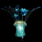 Аромалампа ваза "Цветы" h=38 см МИКС ( подсветка LED 3*RGB) - Фото 2