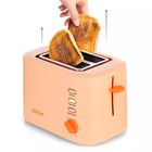Тостер Kitfort КТ-6214, 980 Вт, 6 режимов прожарки, 2 тоста, оранжевый - фото 9796188