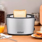 Тостер Kitfort КТ-6248, 800 Вт, 6 режимов прожарки, 2 тоста, чёрно-серебристый - Фото 2