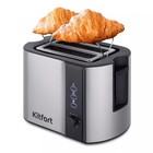 Тостер Kitfort КТ-6249, 800 Вт, 6 режимов прожарки, 2 тоста, чёрно-серебристый - фото 321561228