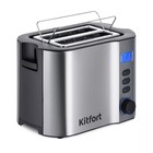 Тостер Kitfort КТ-6251, 800 Вт, 6 режимов прожарки, 2 тоста, чёрно-серебристый - Фото 2