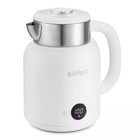 Чайник электрический Kitfort KT-6196-2, металл, 1.5 л, 2200 Вт, белый - фото 321561284
