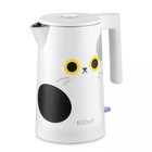 Чайник электрический Kitfort КТ-6185, металл, 1.7 л, 2200 Вт, белый - фото 9082927