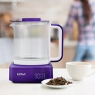Чайник электрический Kitfort КТ-6191, стекло, 1.3 л, 800 Вт, бело-фиолетовый - Фото 2