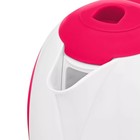 Чайник электрический Kitfort КТ-6607-1, пластик, 1 л, 1300 Вт, бело-красный - Фото 4