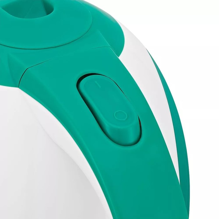 Чайник электрический Kitfort КТ-6607-2, пластик, 1 л, 1300 Вт, бело-зелёный