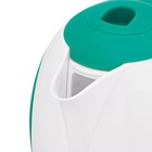 Чайник электрический Kitfort КТ-6607-2, пластик, 1 л, 1300 Вт, бело-зелёный - Фото 4