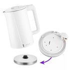 Чайник электрический Kitfort КТ-6612-2, пластик, колба металл, 1.7 л, 2200 Вт, белый - Фото 4