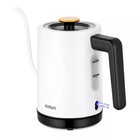 Чайник электрический Kitfort КТ-6642, для варки кофе, пластик, 0.8 л, 1600 Вт, чёрно-белый - Фото 3