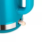 Чайник электрический Kitfort КТ-6649, металл, 1.5 л, 2200 Вт, голубой - Фото 3