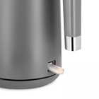 Чайник электрический Kitfort КТ-6662-2, пластик, колба металл, 1.5 л, 2200 Вт, серо-красный - Фото 3