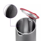 Чайник электрический Kitfort КТ-6662-2, пластик, колба металл, 1.5 л, 2200 Вт, серо-красный - Фото 4