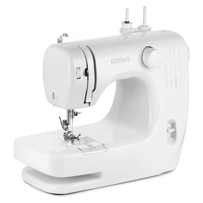 Швейная машина Kitfort КТ-6042, 9 Вт, 12 операций, полуавтомат, белая