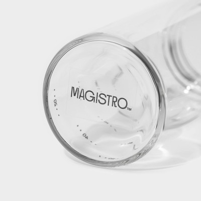 Диспенсер для масла Magistro «Мист», 200 мл, 5.5×17.5 см, с мерной шкалой, стекло, прозрачный
