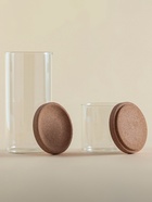 Банки для сыпучих SL Home «Алькорноке», 2 банки 280 ми, 2 банки 650 мл, с пробковой крышкой, на подставке, стекло, прозрачные - Фото 9