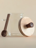 Банка для сыпучих продуктов SL Home «Южная акация», 400 мл, 10.5×9×13 см, с ложкой, стекло, прозрачная - Фото 3