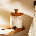 Банка для сыпучих SL Home «Южная акация», 400 мл, 10.5×9×13 см, с ложкой, стекло, прозрачная - Фото 7