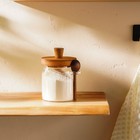 Банка для сыпучих SL Home «Южная акация», 400 мл, 10.5×9×13 см, с ложкой, стекло, прозрачная - Фото 8