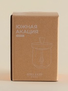 Баночка для мёда SL Home «Южная акация», 450 мл, 9×13.5 см, с крышкой и ложкой, стекло, прозрачная - Фото 6