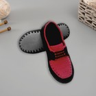Подошва для вязания обуви "Эва" размер "39", толщина 4 (±0,5) мм,  черный - фото 10062139