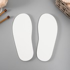 Подошва для вязания обуви "Эва" размер "36", толщина 7 (±0,5) мм, белый - Фото 2
