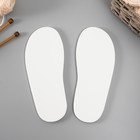 Подошва для вязания обуви "Эва" размер "42", толщина 7 (±0,5) мм, белый - фото 9887106